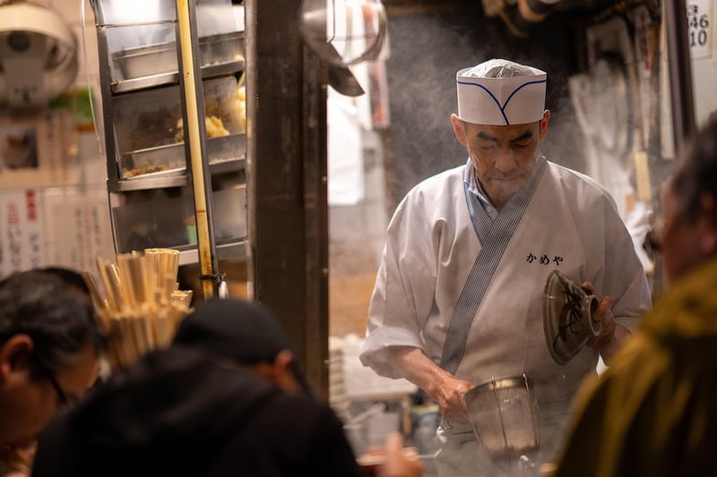 Chef in a restaurant kitchen